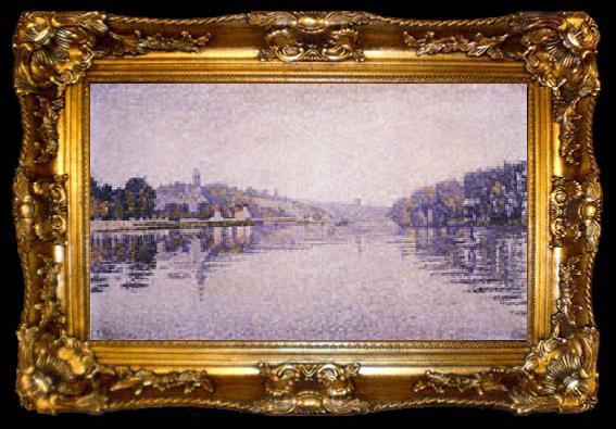 framed  Paul Signac River